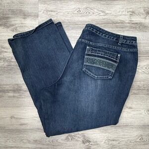CJ Banks Indigo Straight Leg Jeans
